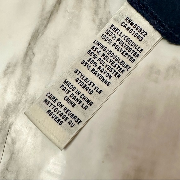 Max Studio Line Womens Sz L Navy Red Drop Waist Skirt Geometric Nautical Design - Picture 9 of 10